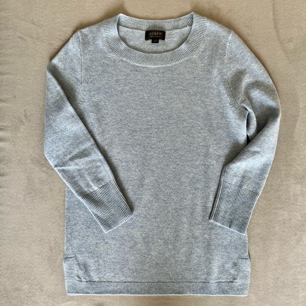 JCrew cashmere sweater blue XSS